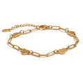 Fashion Heart Wrist Charm Bracelet