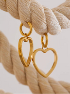 Amora Heart Hoop Earrings