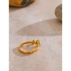 Trendy CZ Minimalist Finger Ring
