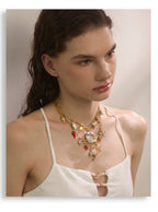 Golden Ocean Shell Dolphin Necklace